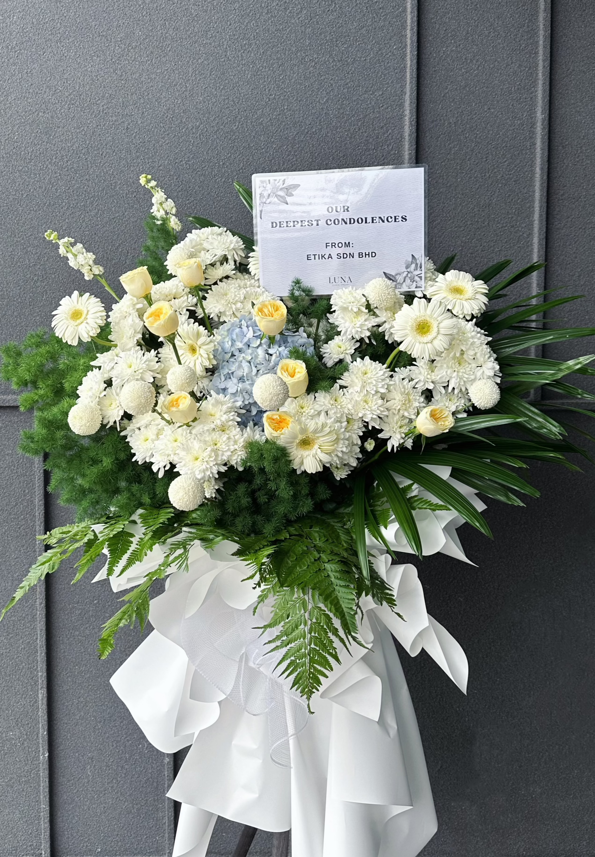 Memory Lane Flower Stand - Condolence Flowers