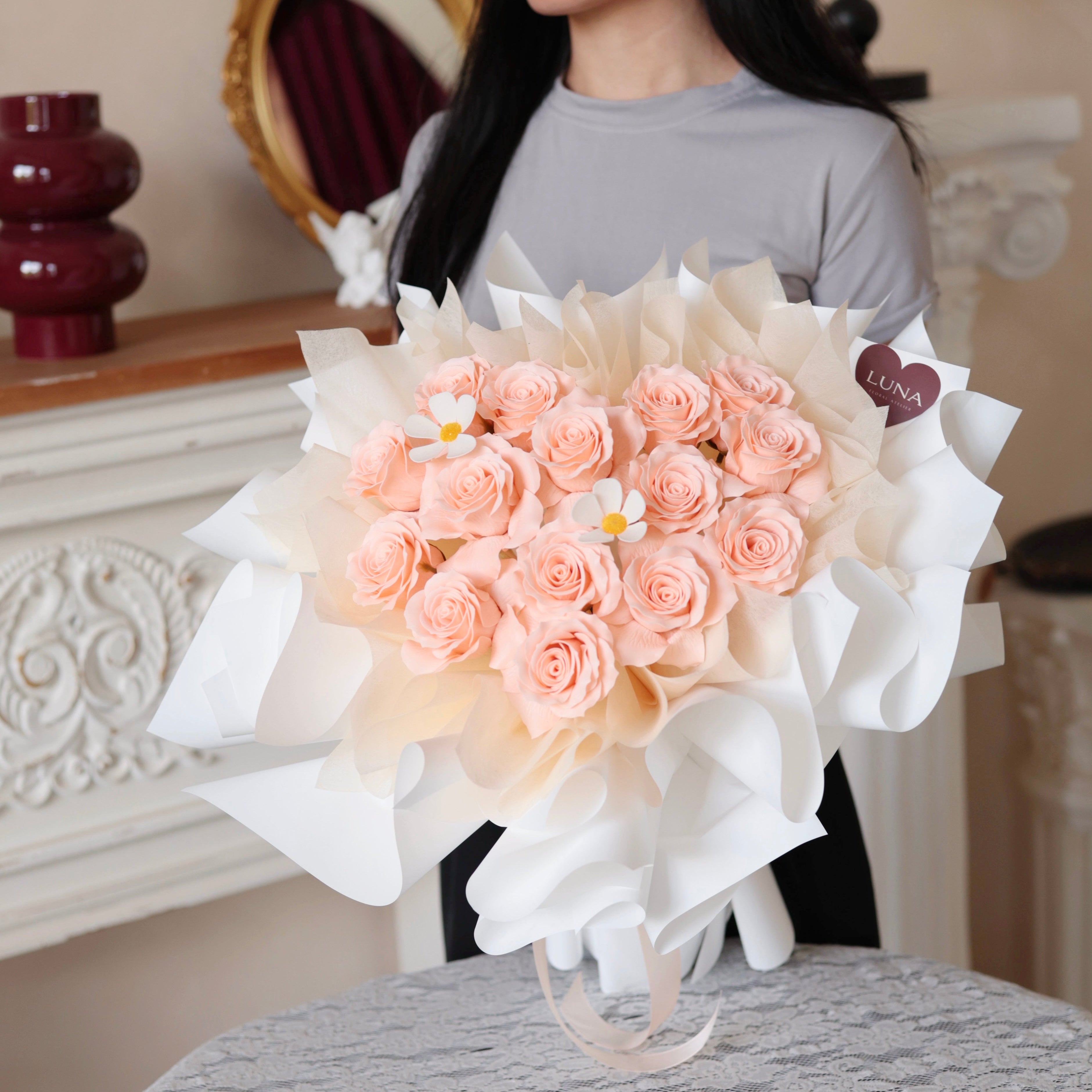 Peaches & Cream (Soap Flowers)