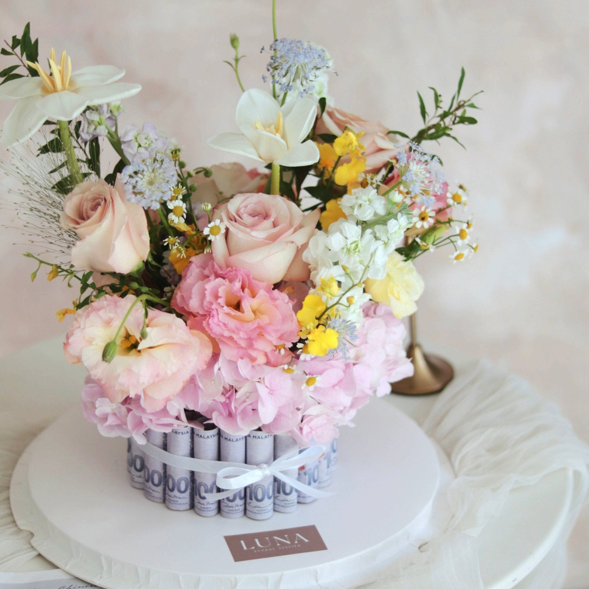 Money Flower Cake