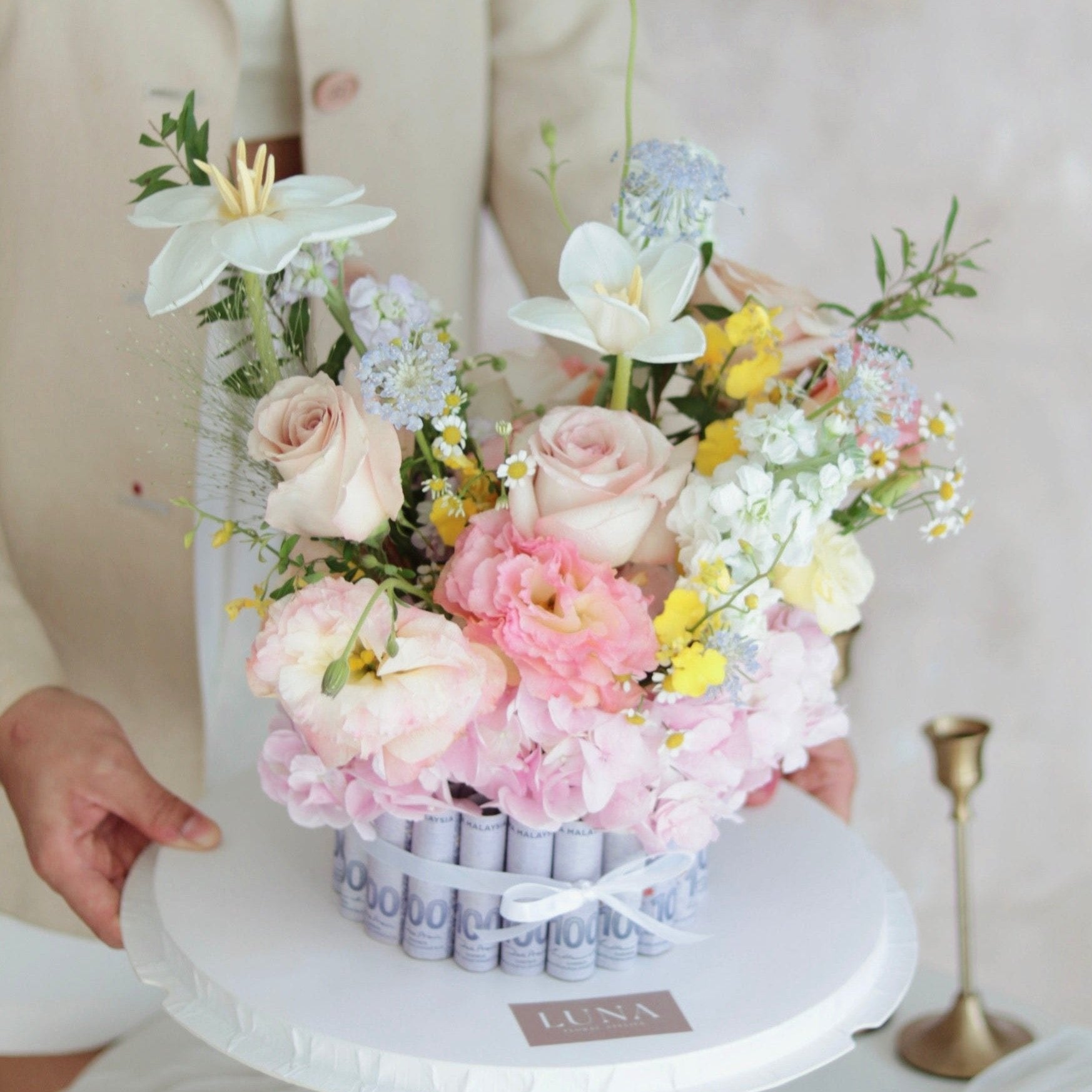 Money Flower Cake