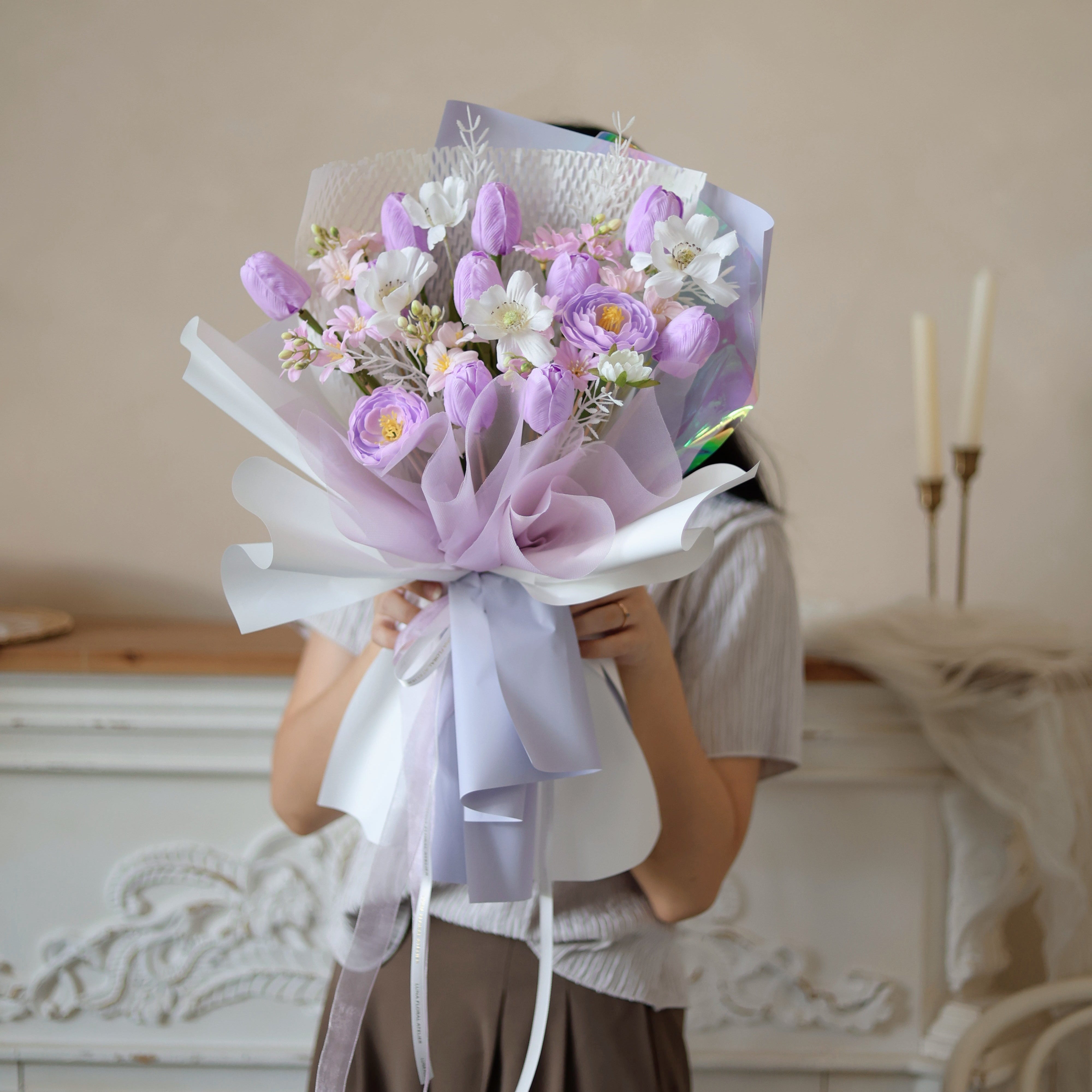 Lilac Keepsake (Soap Flowers)