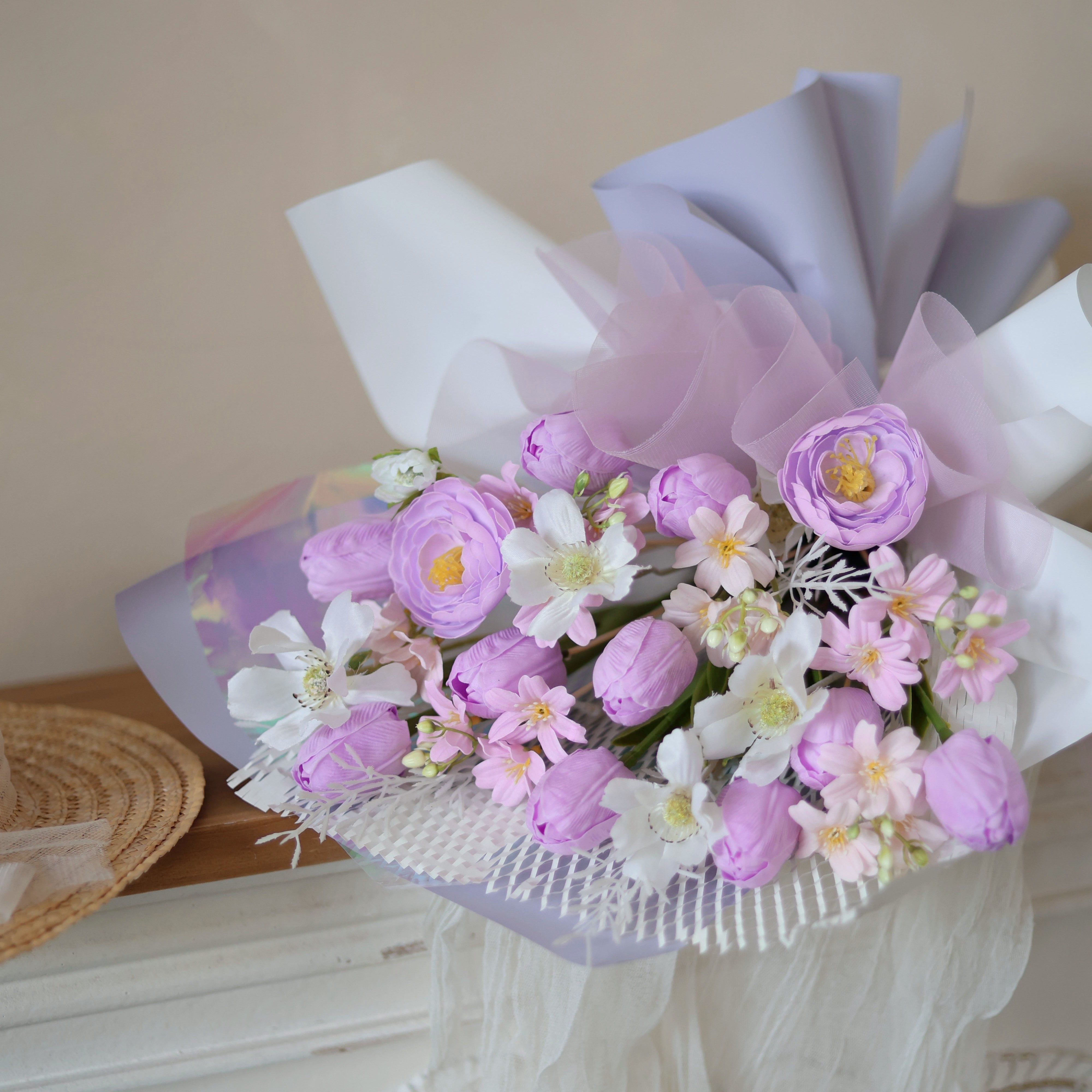 Lilac Keepsake (Soap Flowers)